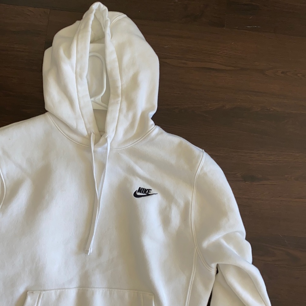 Nike White Hoodie Small